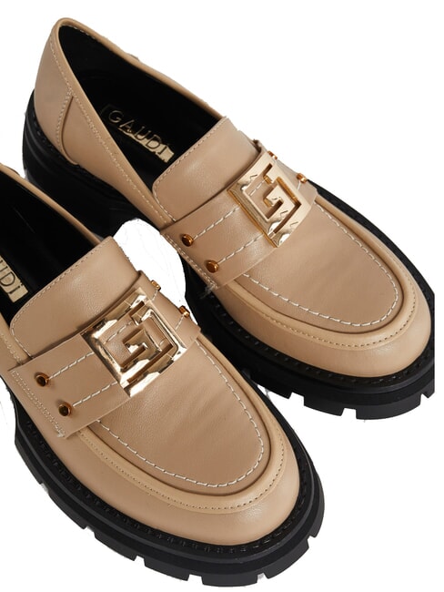 ARIEL Ledermokassin Sand - Damenschuhe