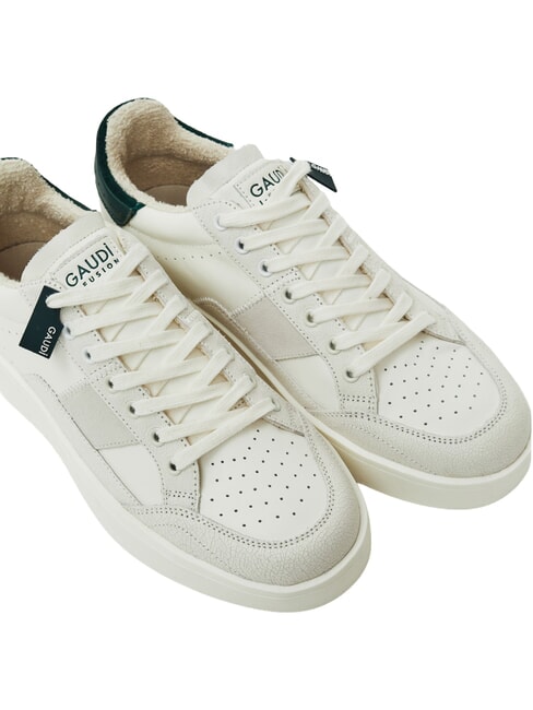 FUSION CRACK Ledersneakers Tofu/Holz - Herrenschuhe