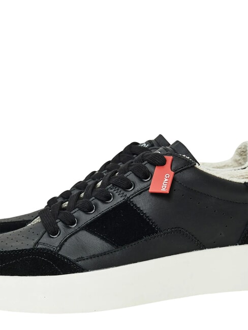 FUSION Ledersneakers SCHWARZ - Herrenschuhe