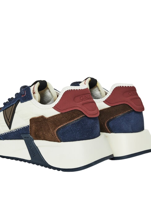 ICONICA Sneaker aus Ledermix Marineblau/Tofu - Herrenschuhe