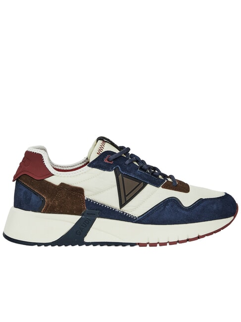 ICONICA Sneaker aus Ledermix Marineblau/Tofu - Herrenschuhe