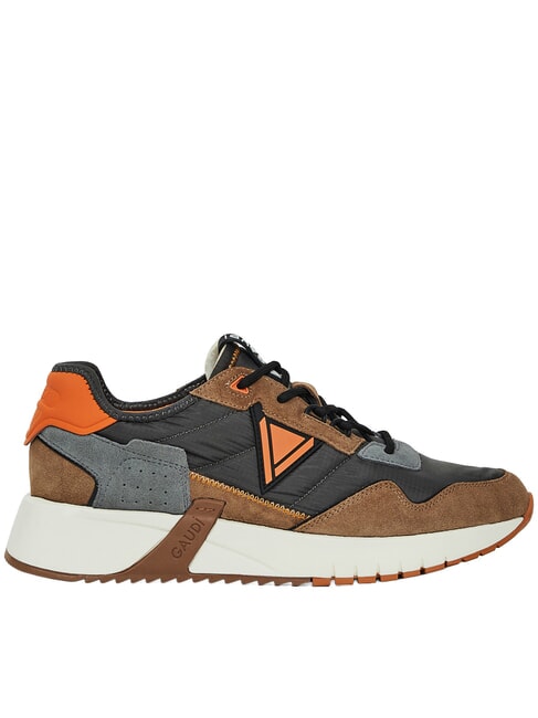 ICONICA Sneaker aus Ledermix Taupe/Anthrazit - Herrenschuhe