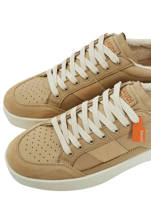FUSION Ledersneakers BEIGE - Herrenschuhe