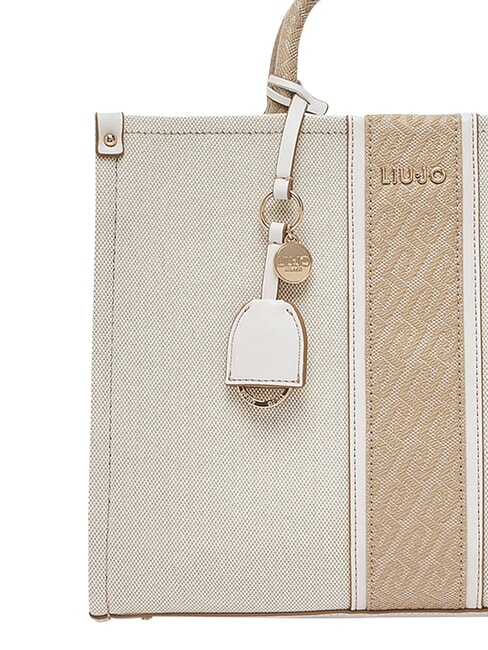 RIDHI Gro&szlig;e Handtasche mit Schulterriemen neutral/cremefarben - Damentaschen