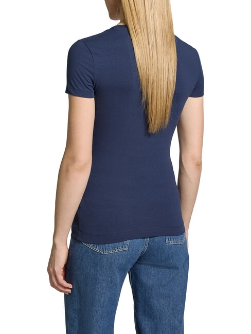 SCRIPT Baumwoll-T-Shirt blau geschw&auml;rzt - T-Shirts und Tops f&uuml;r Damen