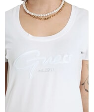 GUESS SCRIPT Baumwoll-T-Shirt purwei&szlig; - T-Shirts und Tops f&uuml;r Damen - 3