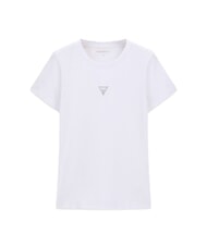 GUESS MINI STRASS TRIANGLE Baumwoll-T-Shirt - T-Shirts und Tops f&uuml;r Damen