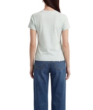 GUESS MINI TRIANGLE Schmal geschnittenes T-Shirt nebliges Blaugr&uuml;n - T-Shirts und Tops f&uuml;r Damen - 2