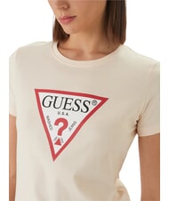 GUESS ORIGINAL LOGO Logo-T-Shirt kosmische Vanille - T-Shirts und Tops f&uuml;r Damen - 3