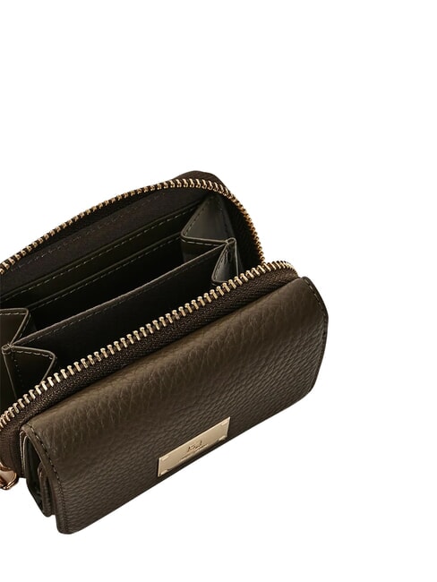 EVA Kleine Geldb&ouml;rse mit Rei&szlig;verschluss MILIT&Auml;R - Brieftaschen Damen