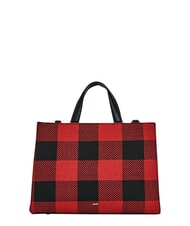 GAUD&Igrave; EDA Tartan-Handtasche mit Schultergurt ROT - Damentaschen - 2