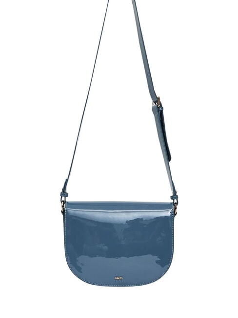 EVELYN LAK Mittelgro&szlig;e Umh&auml;ngetasche aus Lackleder Avio - Damentaschen