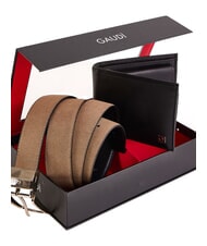 GAUD&Igrave; GIFT BOX G&uuml;rtel- und Geldb&ouml;rsen-Set schwarz/sand - G&uuml;rtel - 2