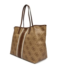GUESS VICTORIA 2 Schultertasche mit Clutch Latte-Logo / braun - Damentaschen - 3