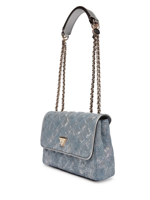 GIULLY 2 DENIM Schultertasche / Umh&auml;ngetasche Metallic-Denim - Damentaschen