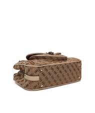 GUESS EMELIE LOGO2 Handtasche mit Schulterriemen MILCH-LOGO - Damentaschen - 4