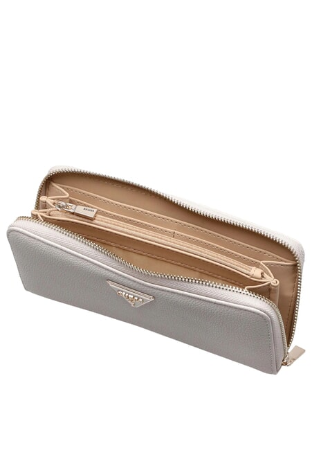 LAUREL 2 Gro&szlig;e Geldb&ouml;rse mit Rundum-Rei&szlig;verschluss und Handgelenksschlaufe Elfenbein - Brieftaschen Damen