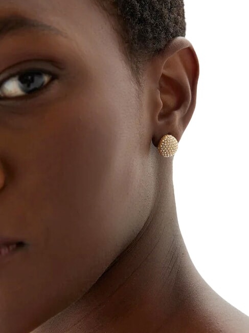 CALYPSO Silberne Ohrringe gelbes Gold - Ohrringe