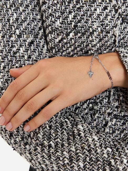 WONDERLIGHTS Silbernes Armband mit einem einzelnen Anh&auml;nger und Logo SILBER - Armb&auml;nder