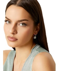 GUESS AMAMI Silberne Ohrringe mit Herzmotiv - Ohrringe