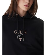 GUESS JEANS DROP BAKER CROP Kapuzenpullover jetbla - Sweatshirts Damen - 3