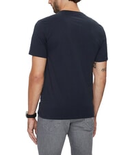 GUESS JEANS LOGO EMBRO Baumwoll-T-Shirt gewagter Ozean - Herren-T-Shirts - 2