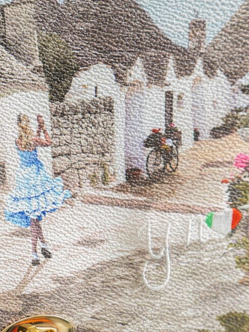 YESBAG Gro&szlig;e Schultertasche mit Klappe Alice in Trulli - Damentaschen