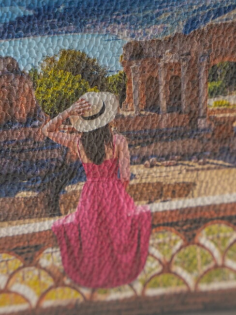 YESBAG Kleine Clutch mit Schulterriemen Sommer in Taormina - Damentaschen