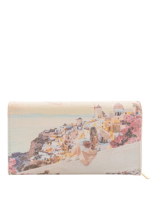 YESBAG Mittelgro&szlig;e Geldb&ouml;rse mit Klappe Sonnenuntergang in Griechenland - Brieftaschen Damen