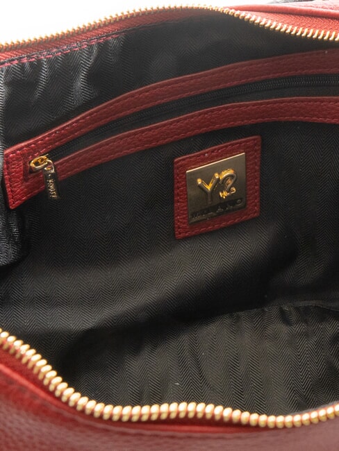 RACHEL Gro&szlig;e halbmondf&ouml;rmige Tasche mit Schultergurt Kirsche - Damentaschen