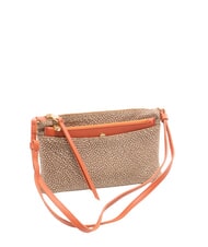 BORBONESE CLASSICA Umh&auml;ngetasche beige/rote Papaya - Damentaschen - 2