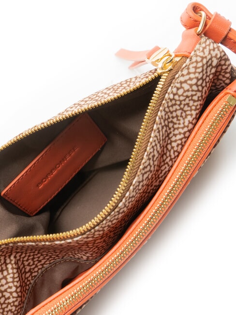 CLASSICA Umh&auml;ngetasche beige/rote Papaya - Damentaschen