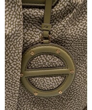 BORBONESE VIS-A-VIS Maxi-Handtasche mit Schulterriemen Olive - Damentaschen - 3