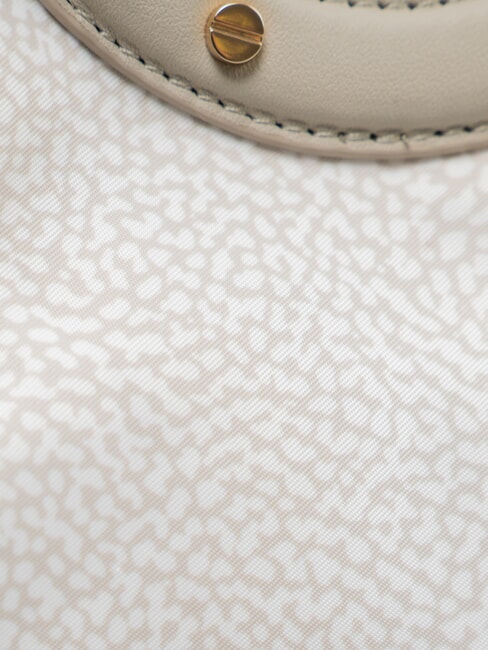 VIS-A-VIS S Handtasche mit Schulterriemen wei&szlig;e Baumwolle - Damentaschen