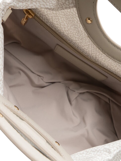 VIS-A-VIS S Handtasche mit Schulterriemen wei&szlig;e Baumwolle - Damentaschen