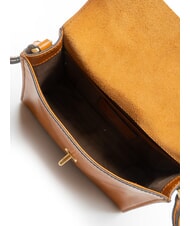 THE BRIDGE IRENE Schultertasche aus Leder Cognac / Gold - Damentaschen - 5