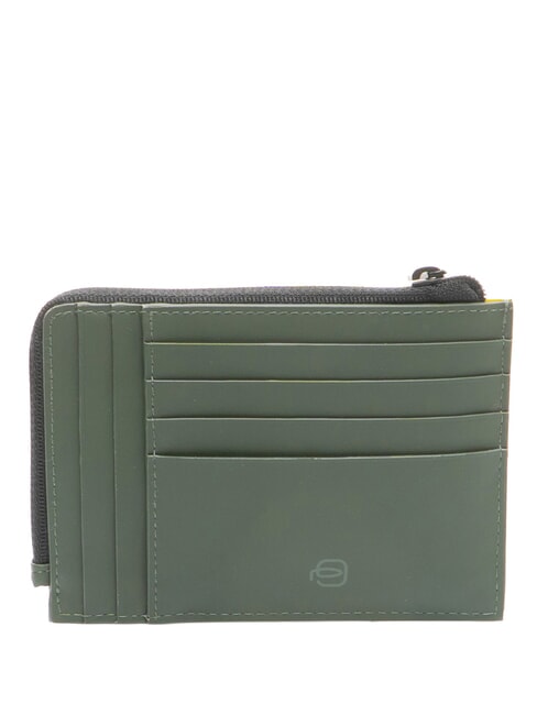 CORNER SPECIALE GOMMATO Zip-Kartenhalter GR&Uuml;N - Brieftaschen Herren