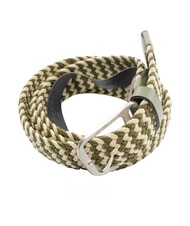 PIQUADRO CINTURE COLL.109 Elastischer geflochtener G&uuml;rtel GR&Uuml;N / BEIGE - G&uuml;rtel - 4