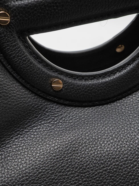 VIS-A-VIS Handtasche mit Schulterriemen aus Leder Schwarz - Damentaschen