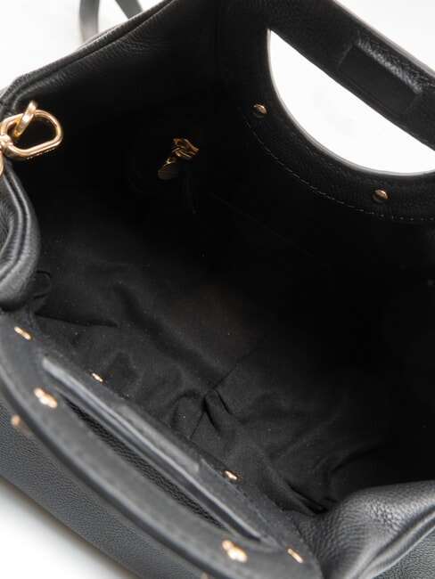 VIS-A-VIS Handtasche mit Schulterriemen aus Leder Schwarz - Damentaschen