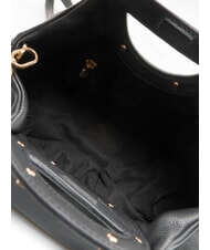 BORBONESE VIS-A-VIS Handtasche mit Schulterriemen aus Leder Schwarz - Damentaschen - 5