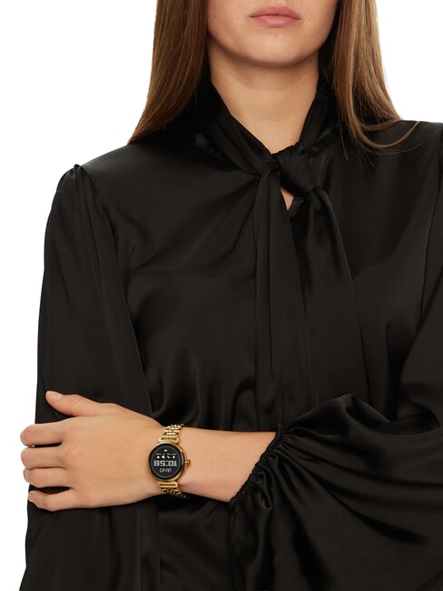 GLAM Smartwatch mit Geh&auml;use aus Zinklegierung und Stahl Gold - Uhren