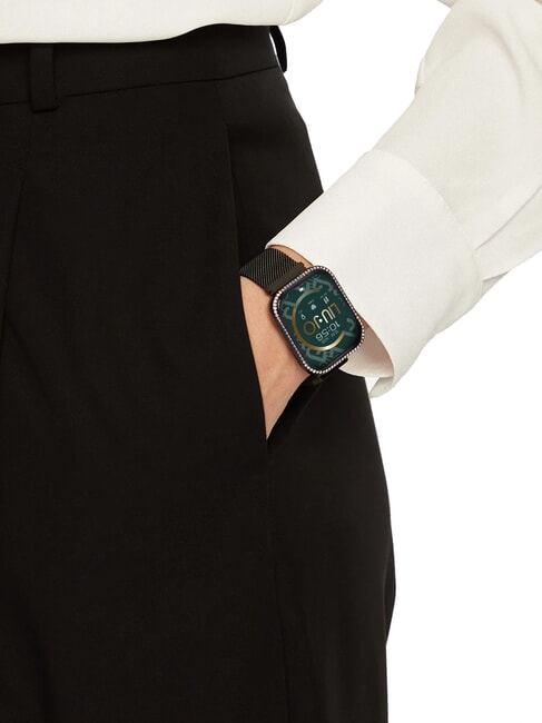 VOICE SLIM LUXURY Smartwatch aus Aluminiumlegierung mit Goldfinish Schwarz - Uhren