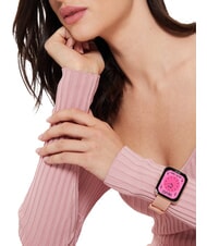 LIUJO VOICE SLIM Uhr, Smartwatch mit Silikon- und Stahlgeh&auml;use goldene Rose - Uhren - 4