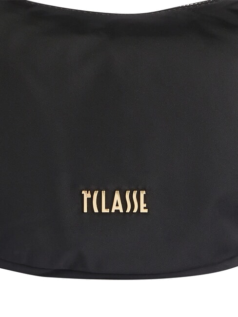 BREEZE NYLON Schultertasche, halbmondf&ouml;rmig Schwarz - Damentaschen