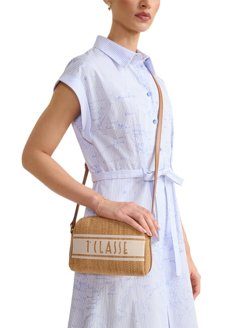 RAFIA COAST Mini-Schultertasche TABAK - Damentaschen