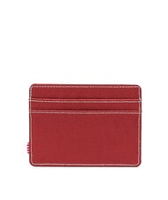 HERSCHEL CHARLIE  Flacher Kartenhalter roter Ocker/wei&szlig;er Stich - Brieftaschen Damen - 2