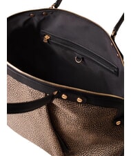 BORBONESE FRAME Gep&auml;cktasche mit Schultergurt OP / NATUR / SCHWARZ - Damentaschen - 4