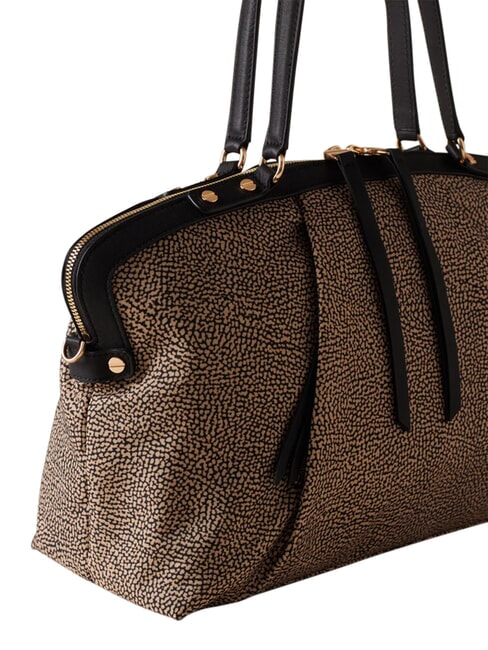 FRAME Gep&auml;cktasche mit Schultergurt OP / NATUR / SCHWARZ - Damentaschen