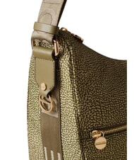 BORBONESE LUNA M Schultertasche Olive - Damentaschen - 5